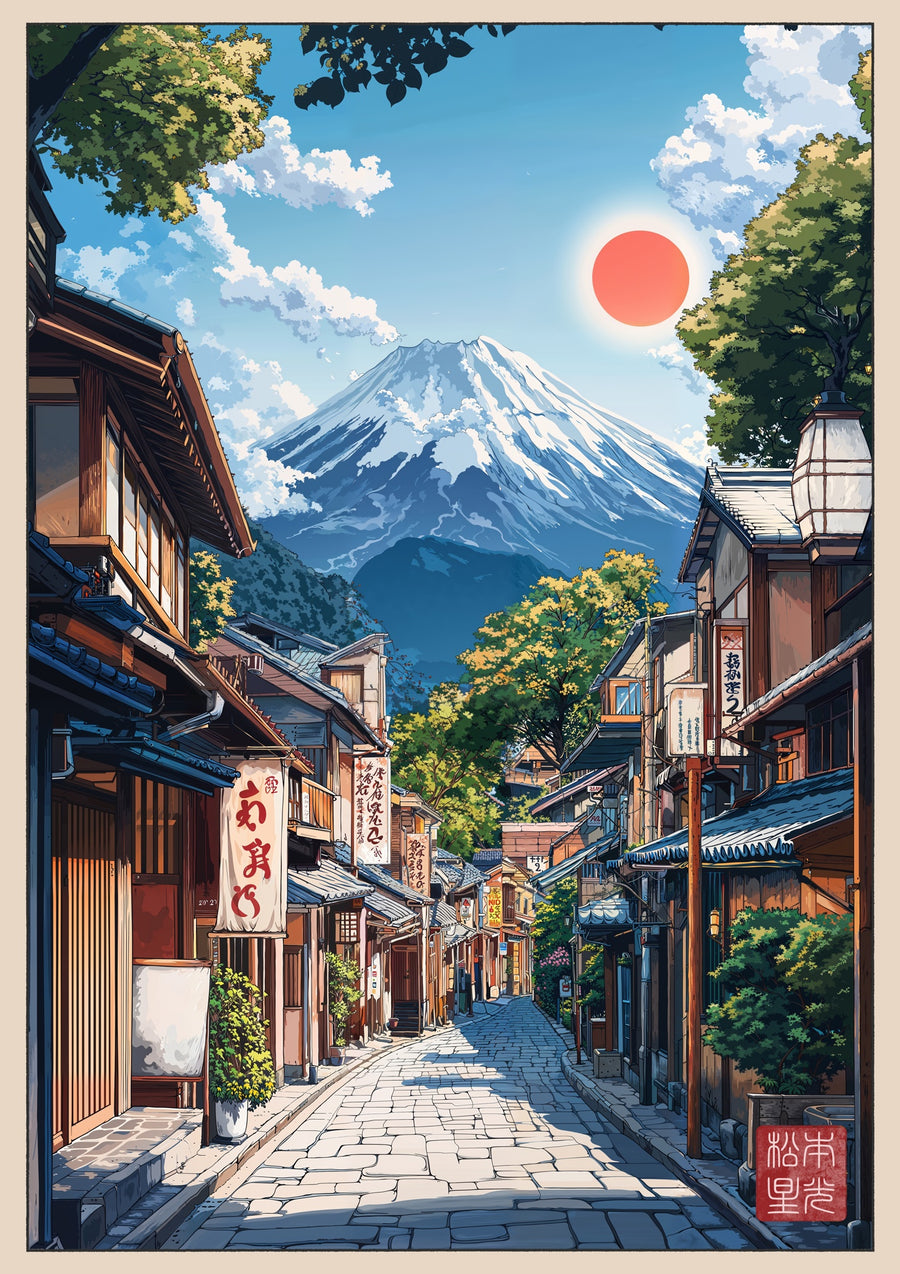 Fujiyoshida Straat - Print only
