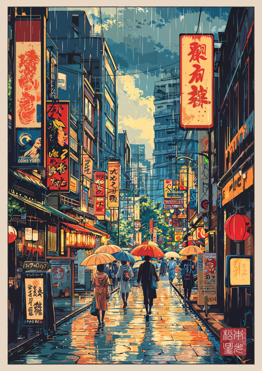 Rainy Tokyo - Print only