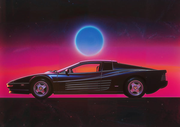 Voiture Synthwave