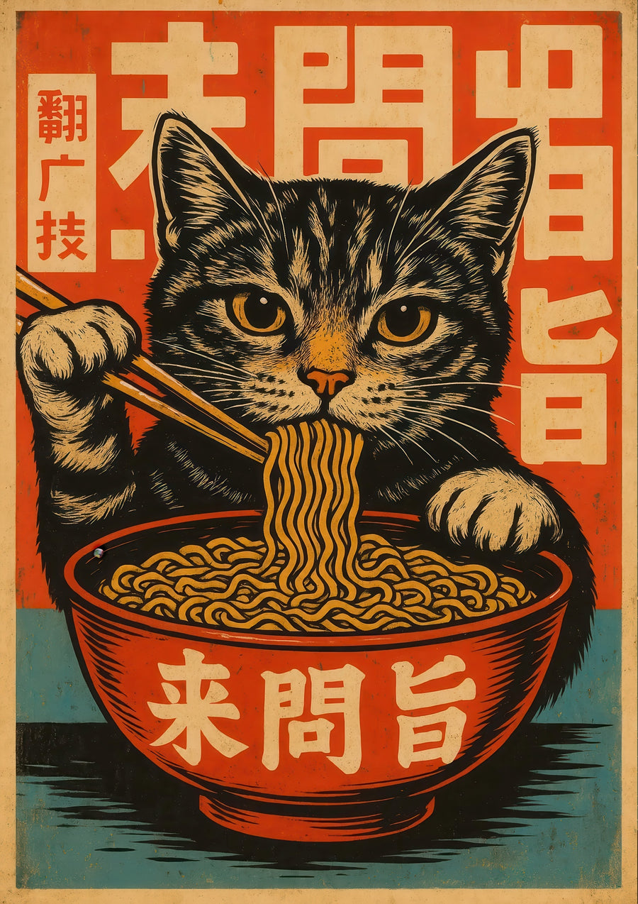Chat Meow Mein - Print only
