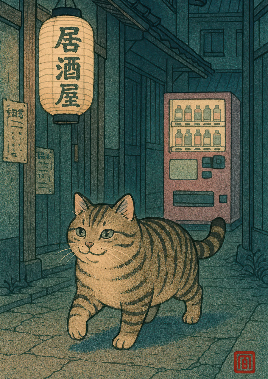 Chat de ruelle - Print only