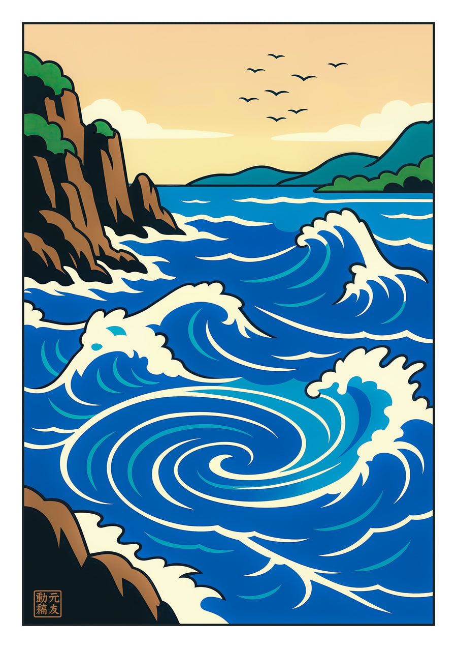 Wervelwind bij de Kliffen - Print only