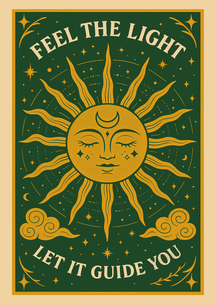 Ressens la lumière, vert - Print only