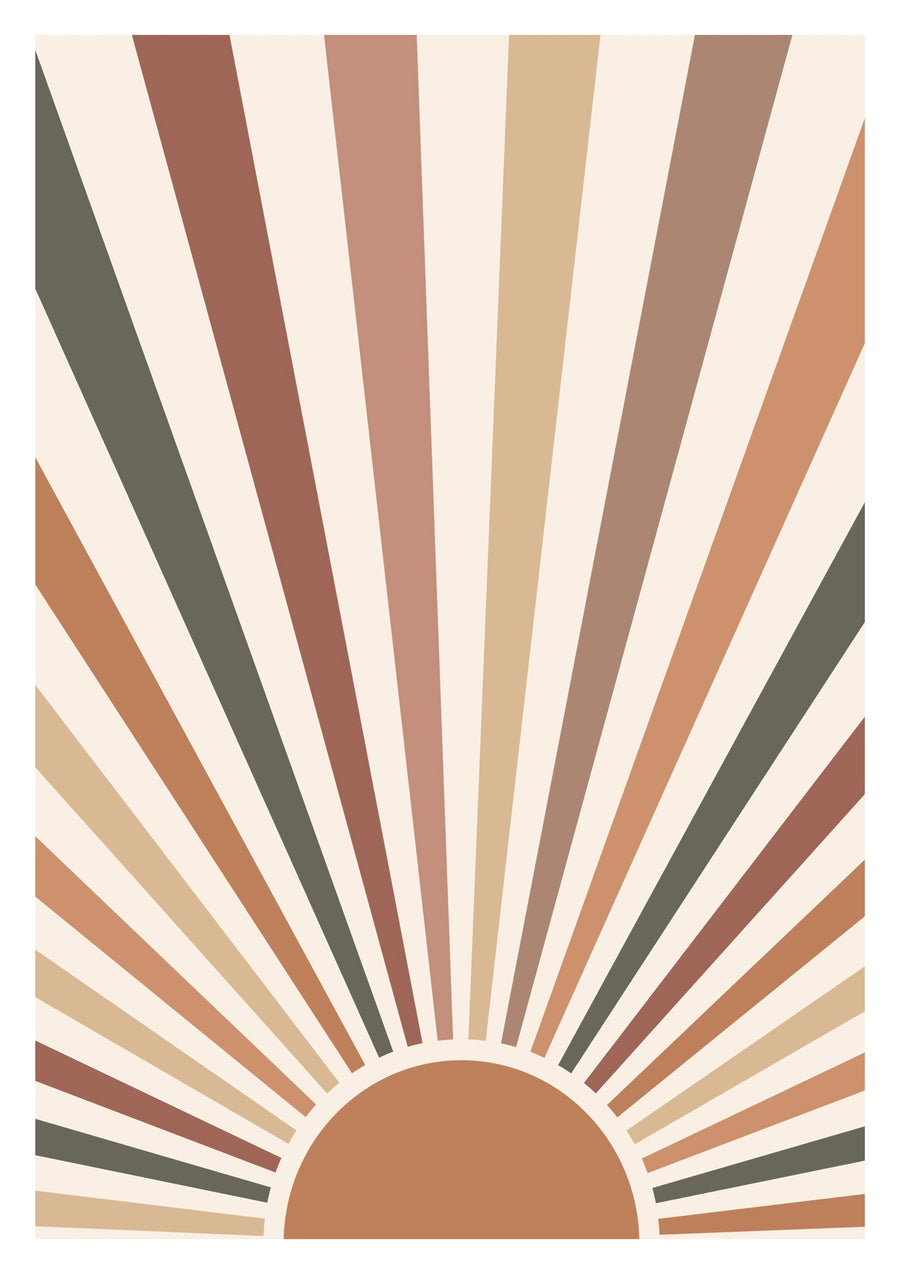 Soleil aux tons terre - Print only