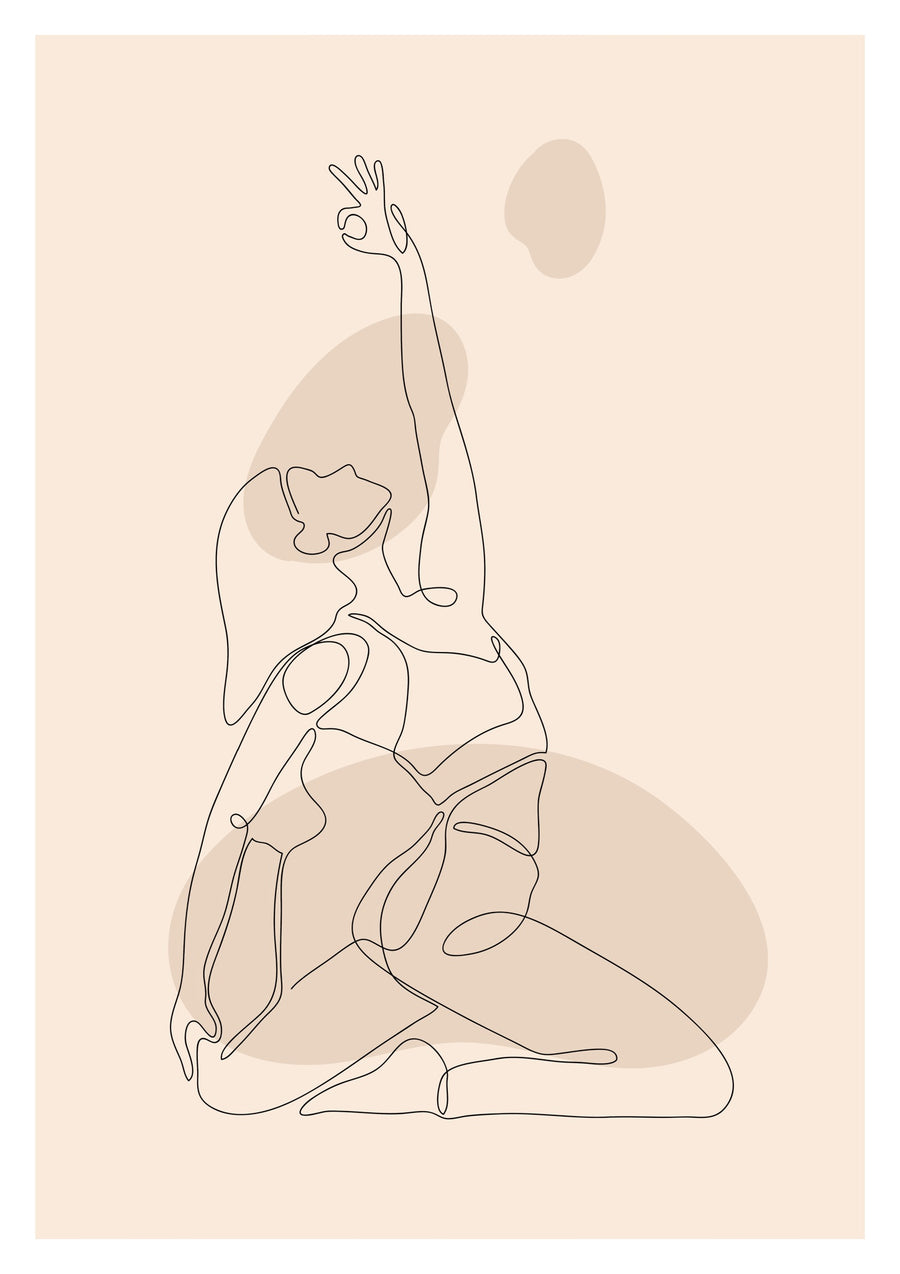 Yoga Houding - Print only