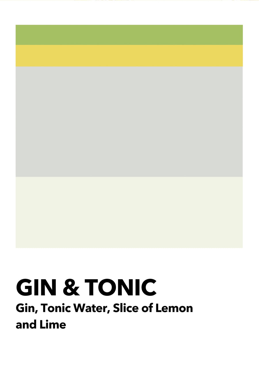 Gin & Tonic, dekonstruerad - Print only