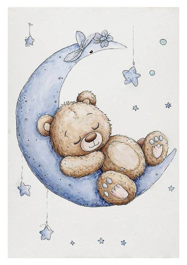 Ours en peluche lune