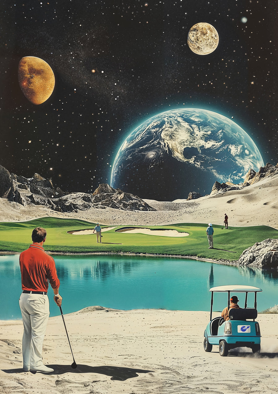 Golf de lune - Print only
