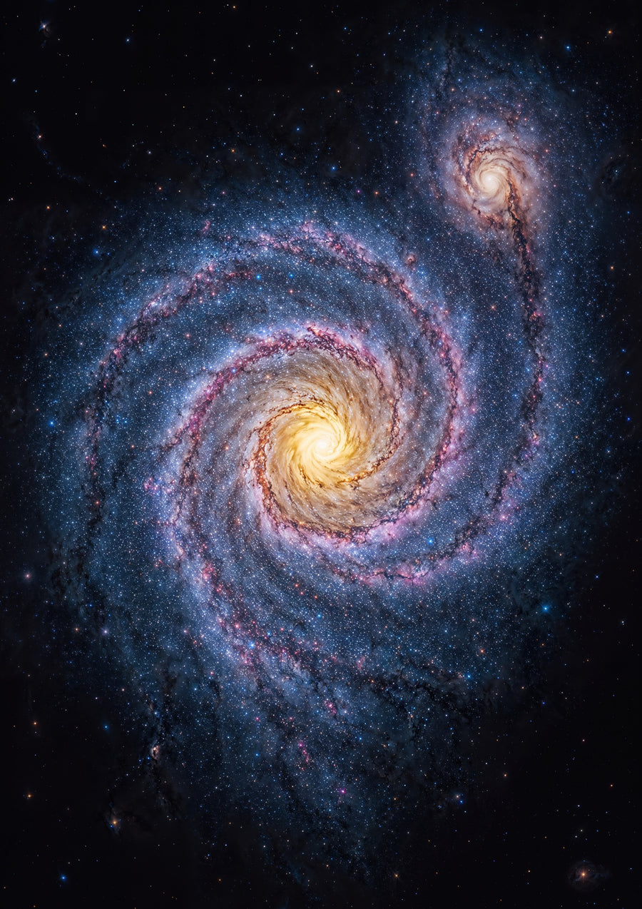 Whirlpool Galaxy (M51) - Hubble - Print only