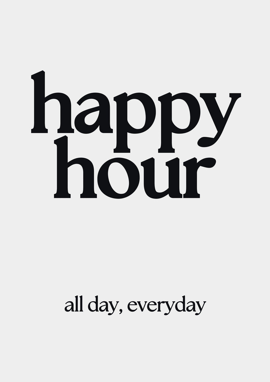 Happy Hour - Print only