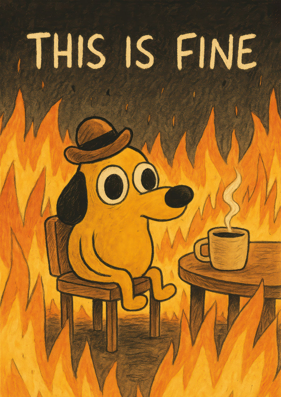 This Is Fine - Print only