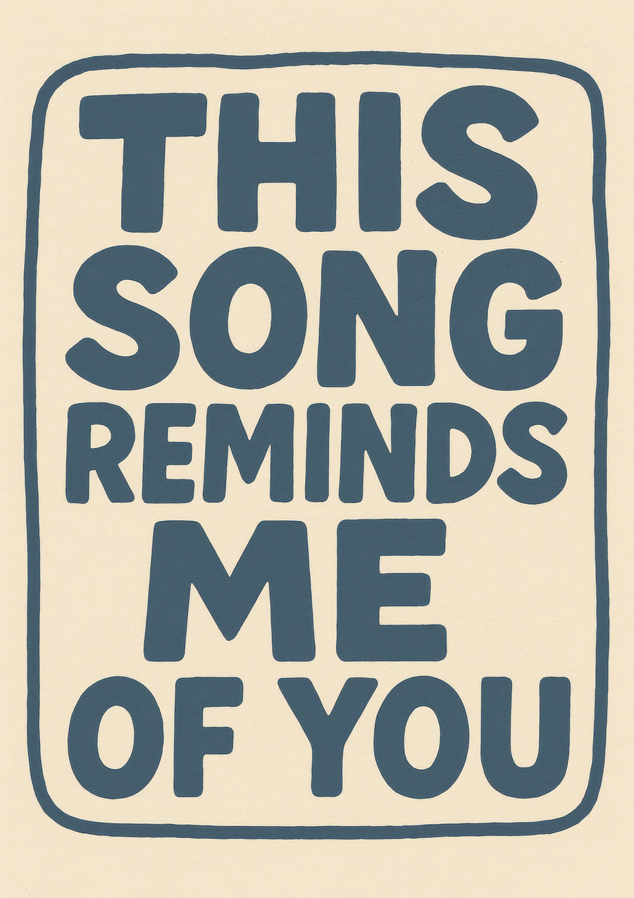 Dit nummer doet me aan jou denken - Print only