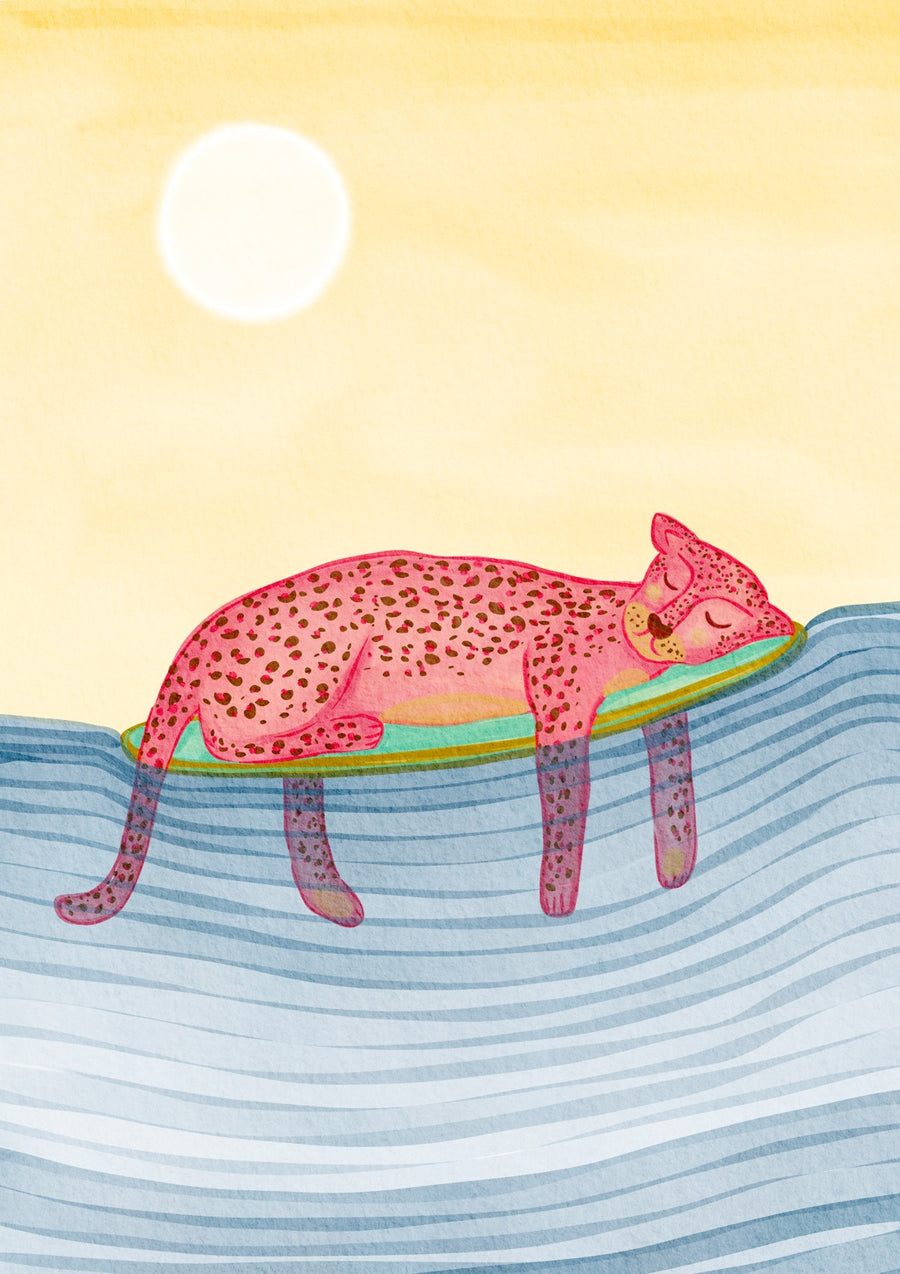 Lazy Leopard - Print only