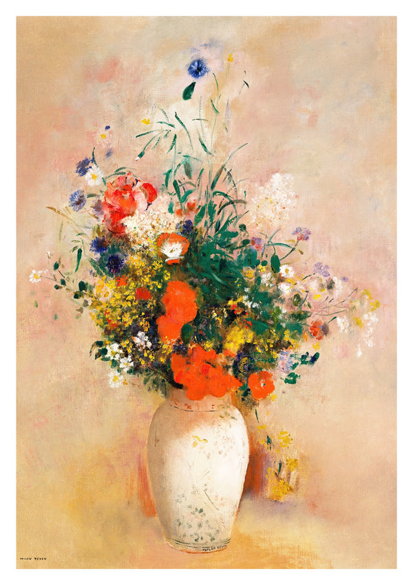Vase mit Blumen (Rosa)