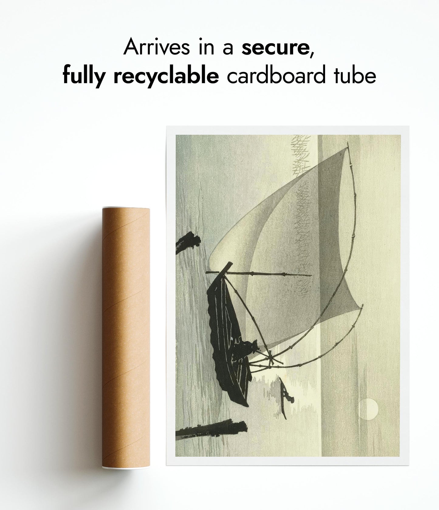 Fishing Boats at Full Moon