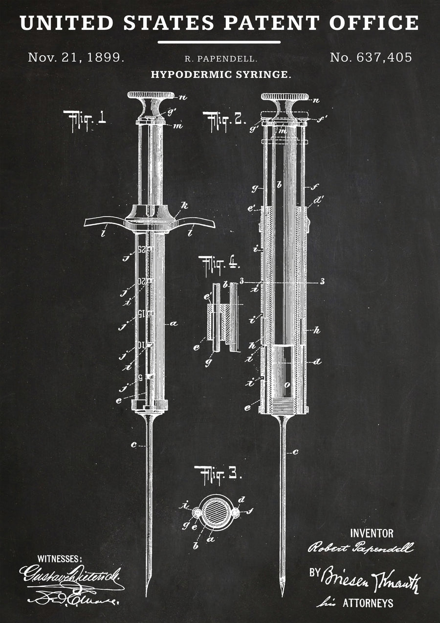 Hypodermic Syringe - Print only