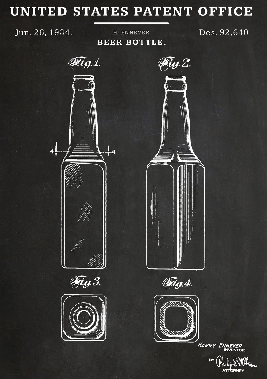 Bouteille de bière - Print only