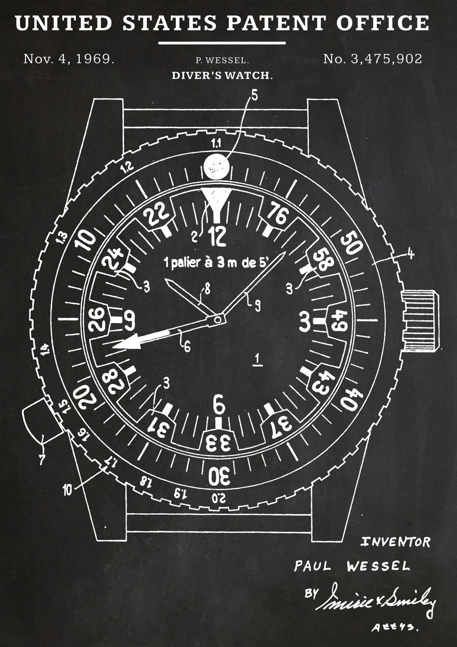 Montre de plongeur - Print only