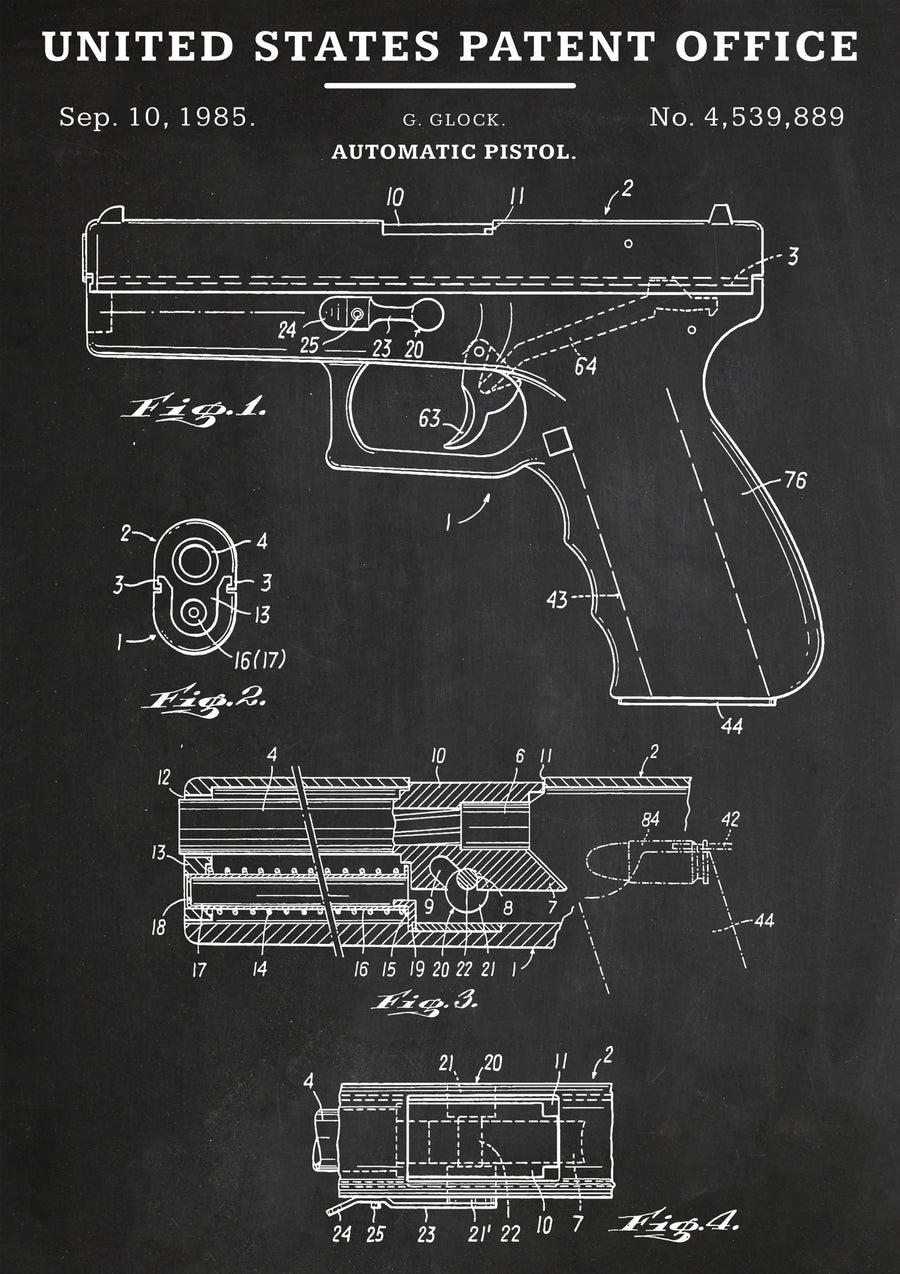 Pistolet Glock - Print only