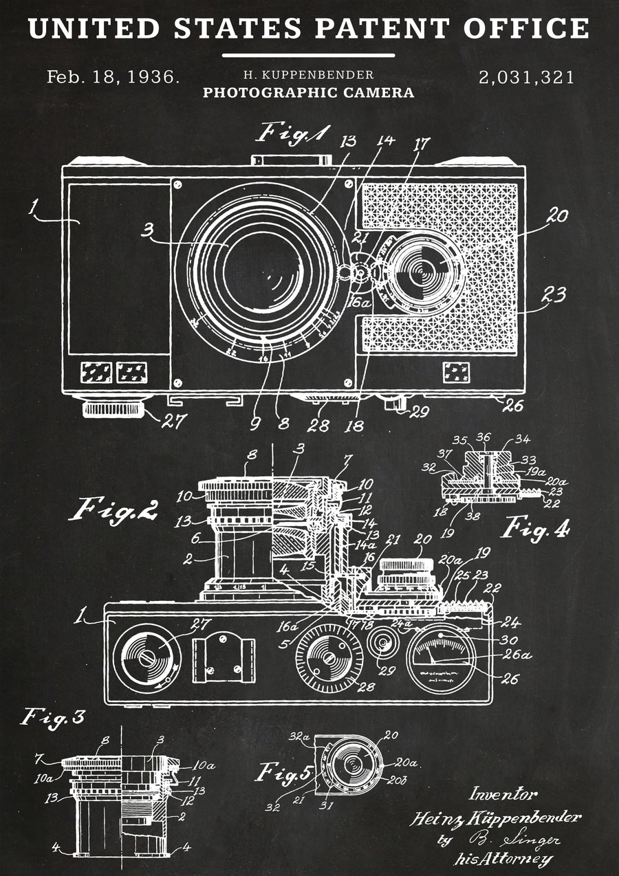 Appareil photo 1936 - Print only