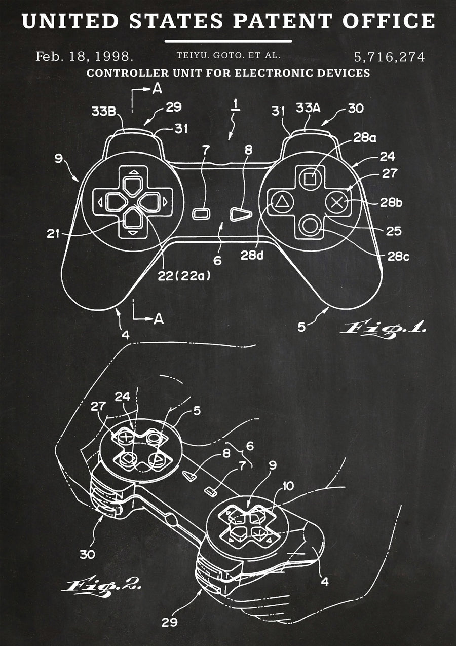 Manette de jeu vidéo - Print only