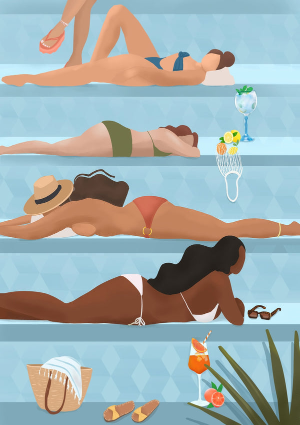 Ladies by the Pool