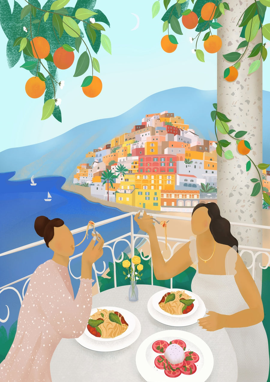Girls in Positano - Print only