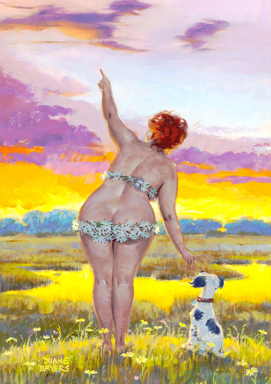 Daisy Field - Print only