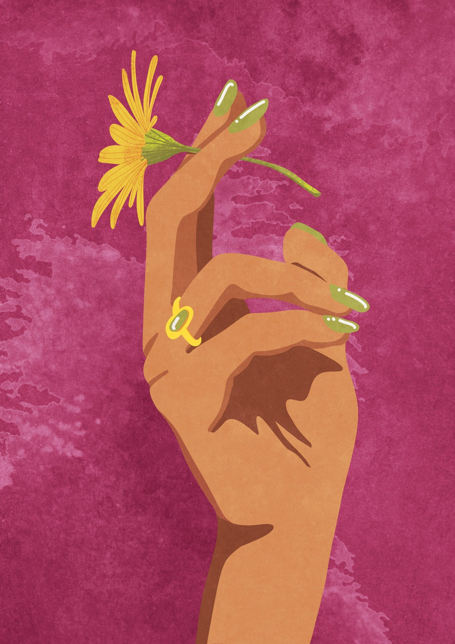 Smoking Flower - Print only