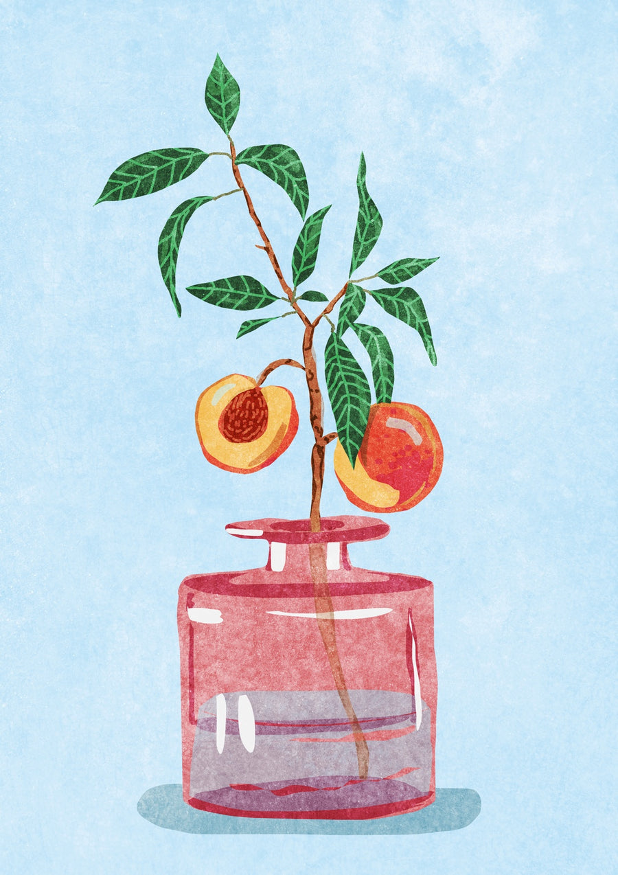 Peach Tree - Print only