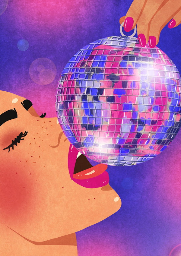 Girl With Disco Ball