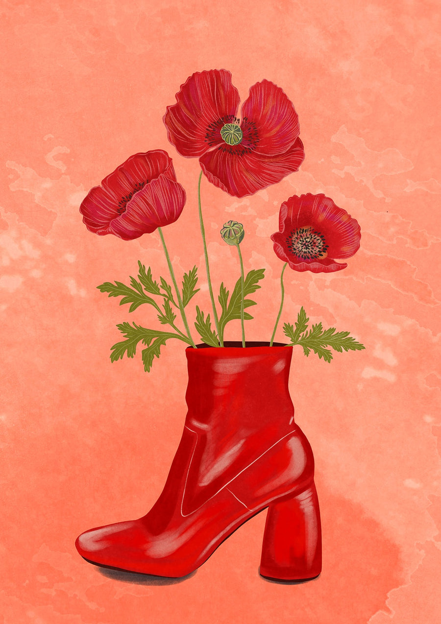 Poppies To Go - Print only