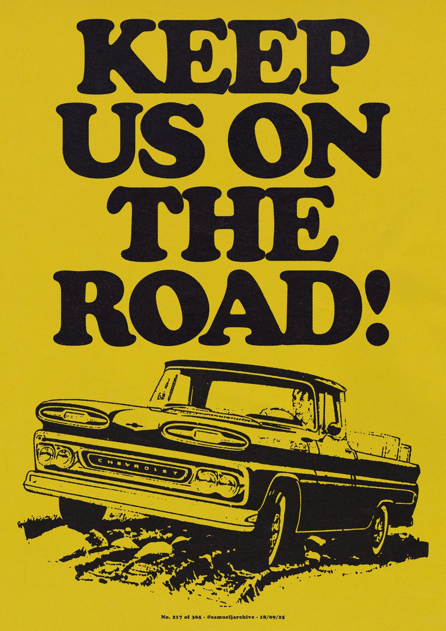 Keep Us On The Road - Print only