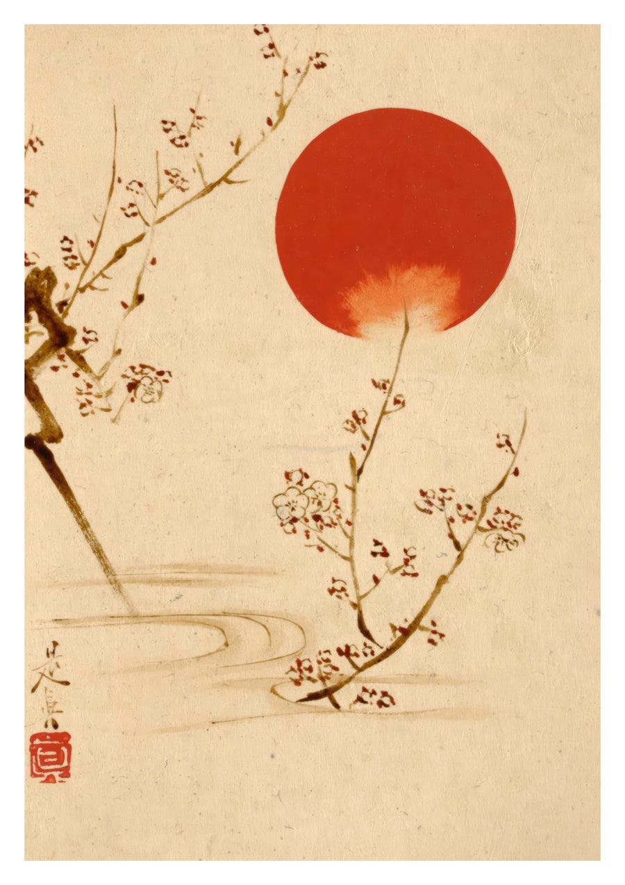 Zon & Pruimen takken - Print only