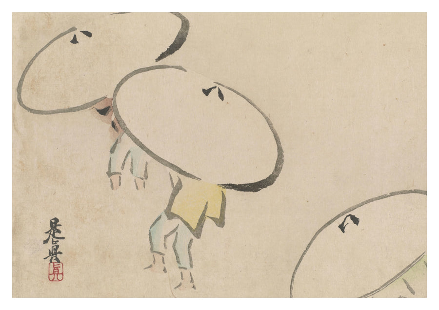 Three Umbrellas - Print only