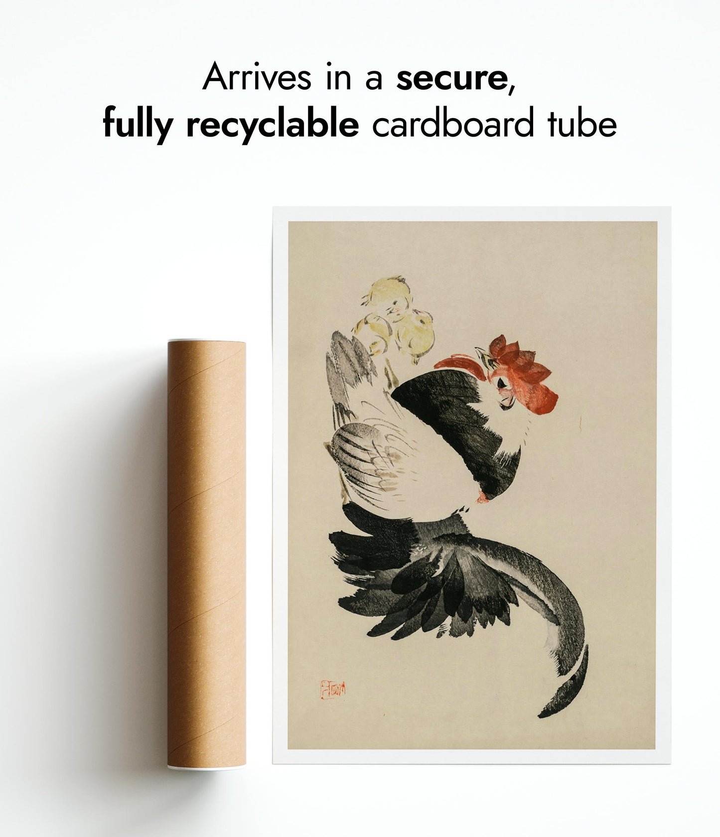 Rooster, Hen & Chicks