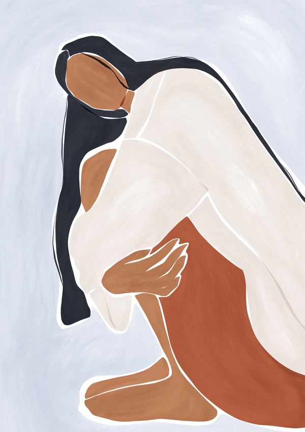 Woman Embracing Herself