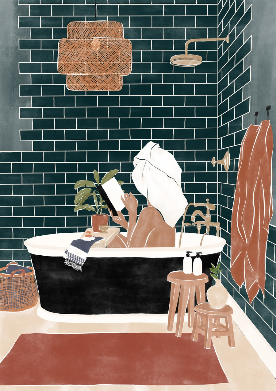 Bathroom Babe - Print only