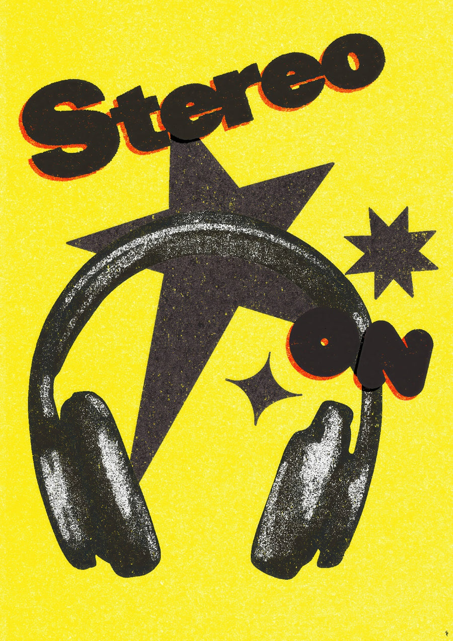 Stereo On, Yellow - Print only