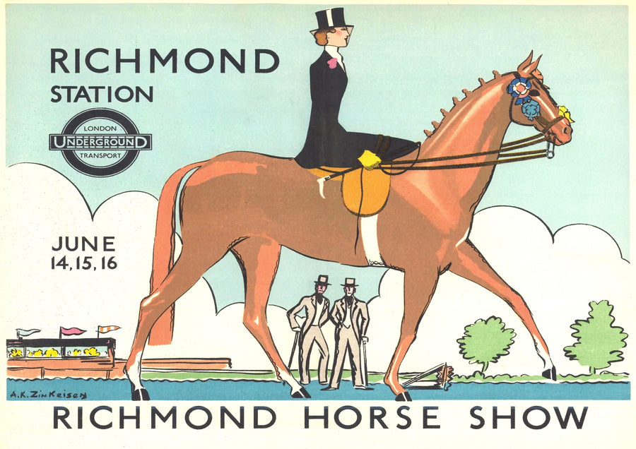 Richmond, London Hästshow - 1929 - Print only