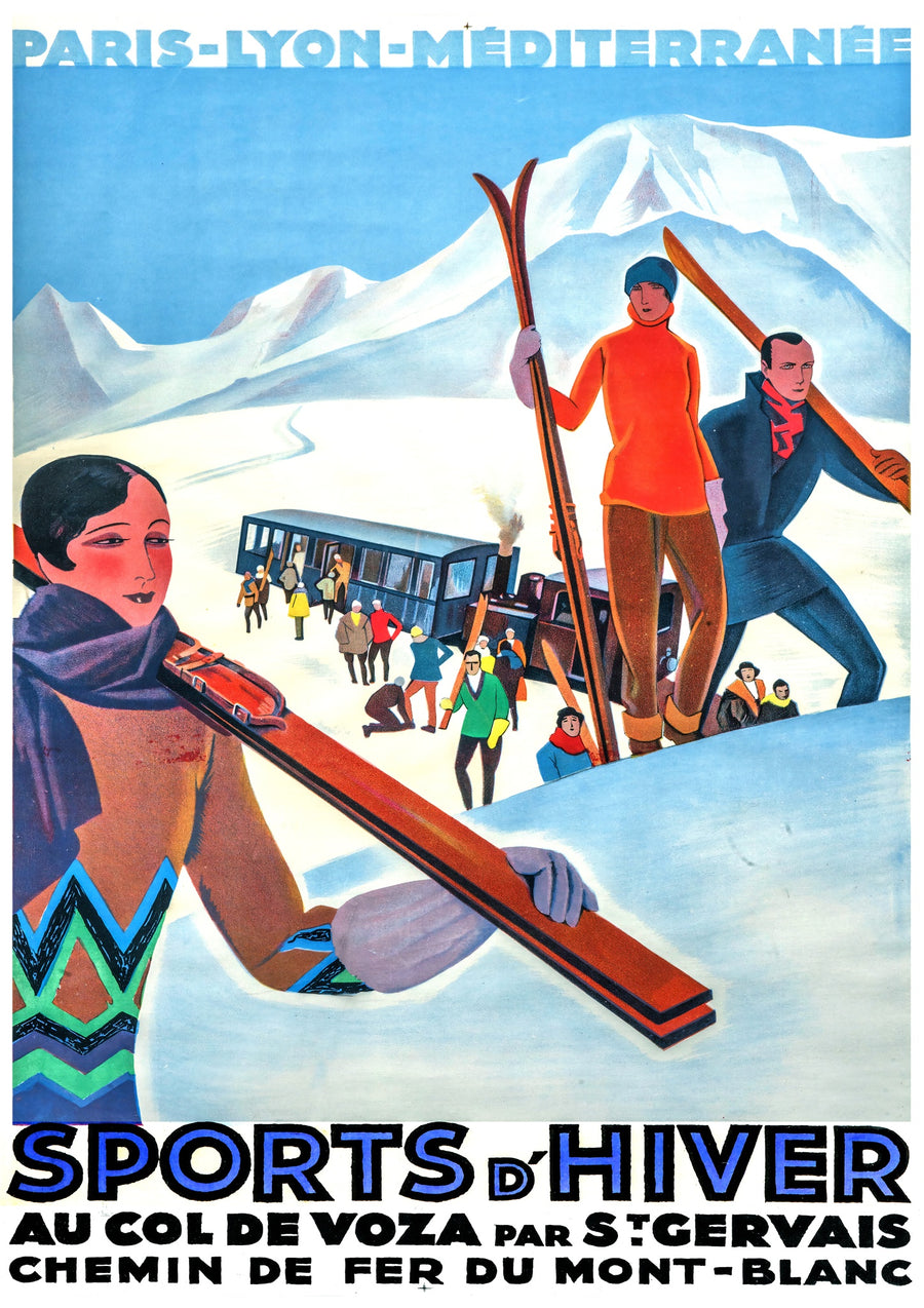 Skiën op de Mont Blanc - Print only