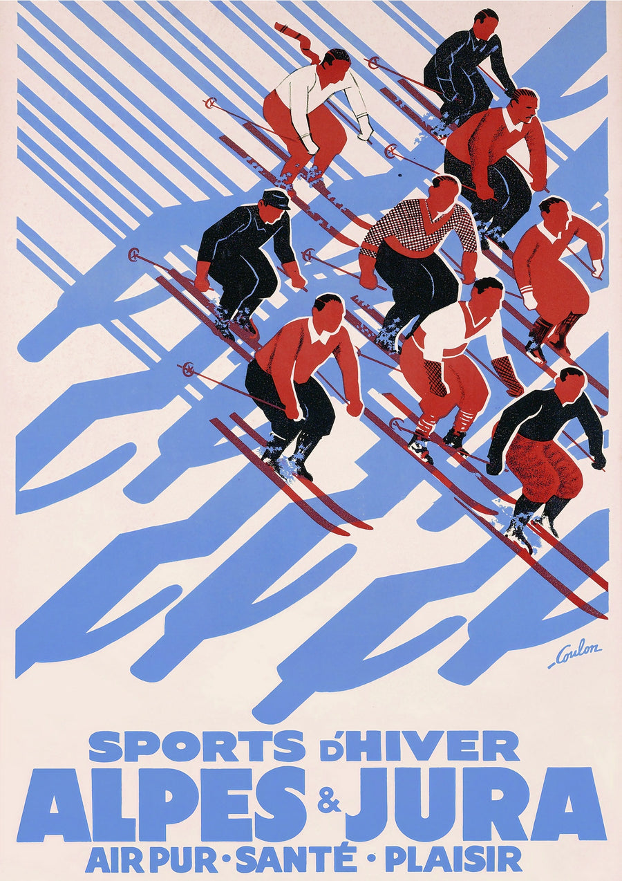 Ski dans les Alpes françaises - Print only
