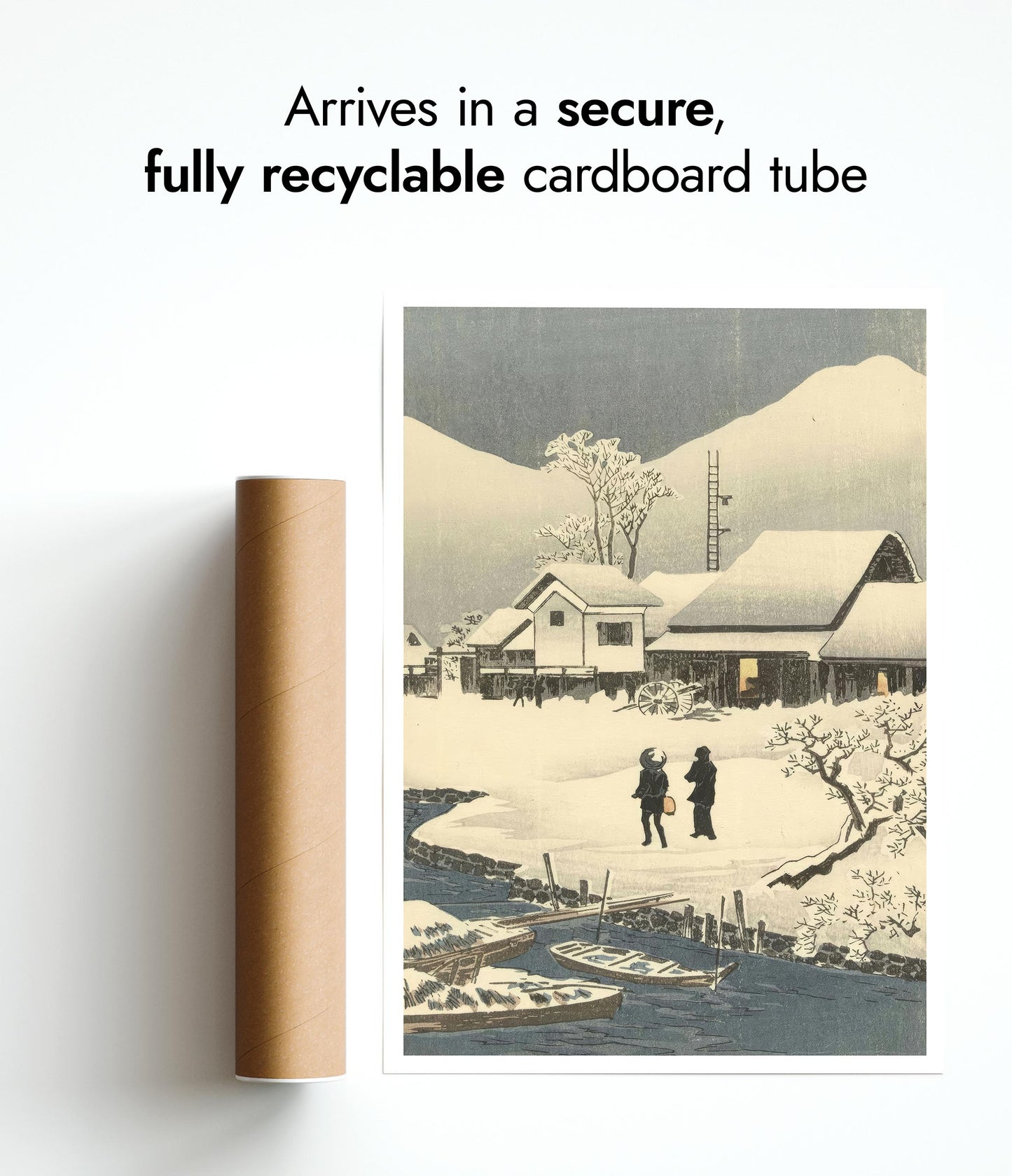 Snowy Landscape in the Moonlight