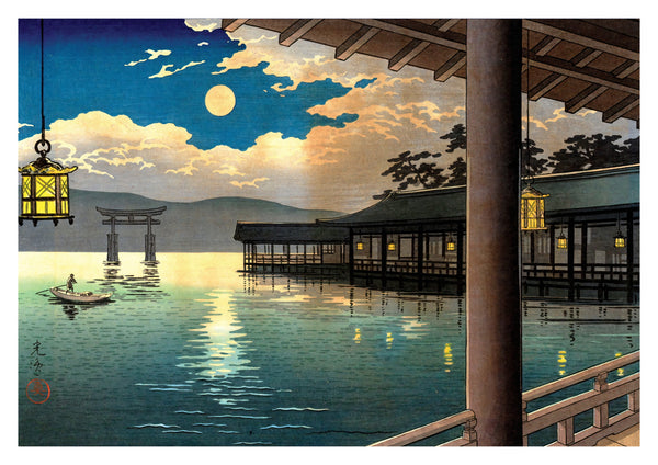 Sommarmåne vid Miyajima