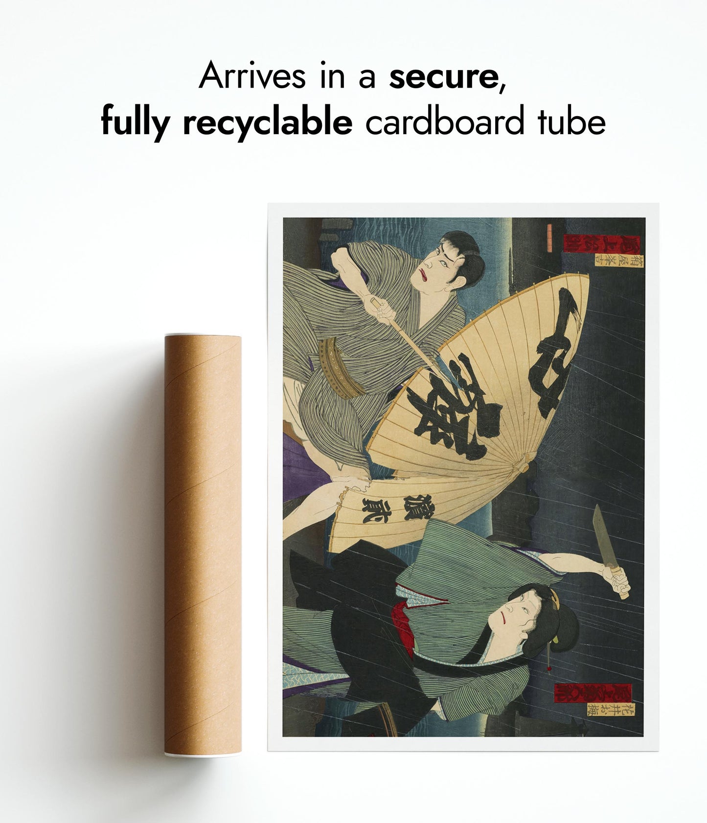 Couteau et parapluie