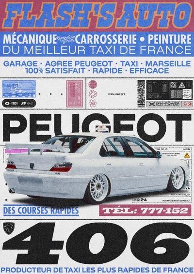 406 French Taxi Car