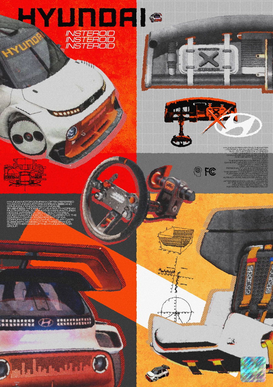 The Futuristic Insteroid Car - Print only