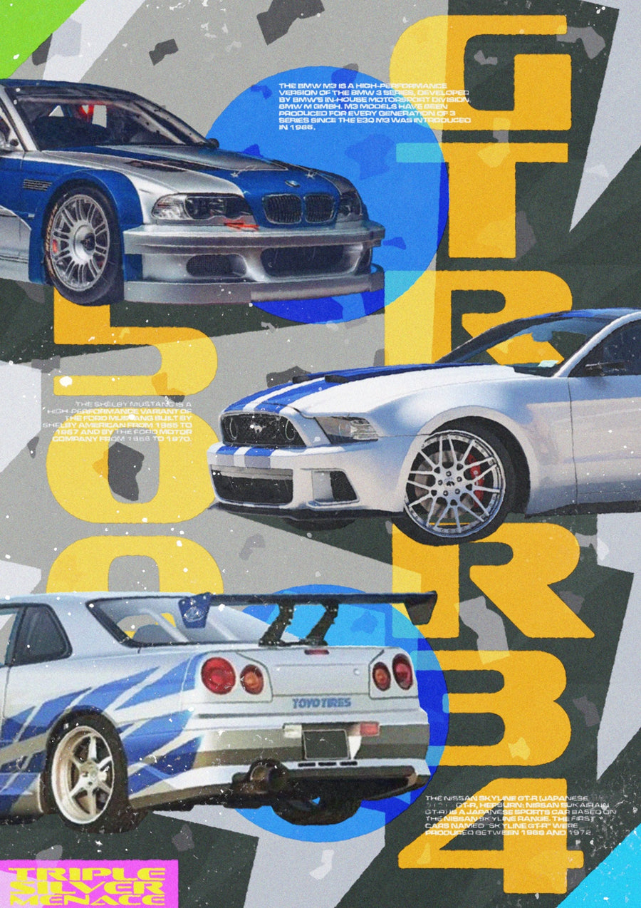 The Silver Car Trio - Print only