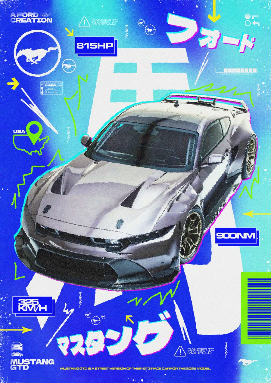 GTD V8 Widebody Car - Print only