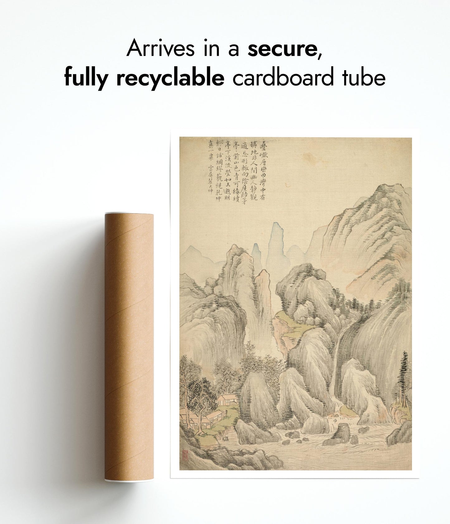 Vikta kullar och lager av toppar